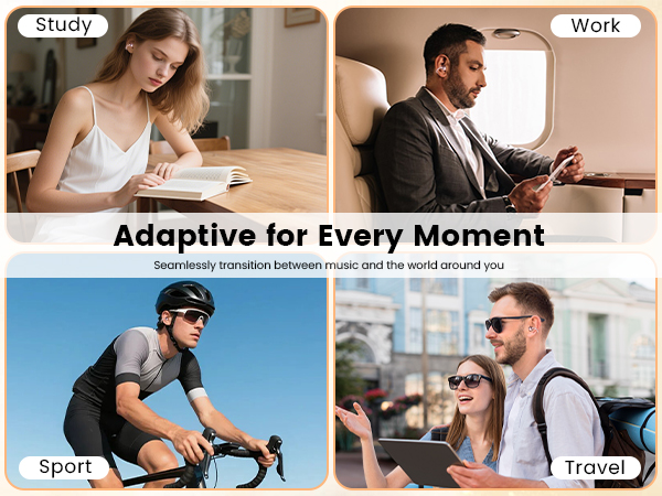 clip on headphones with LCD