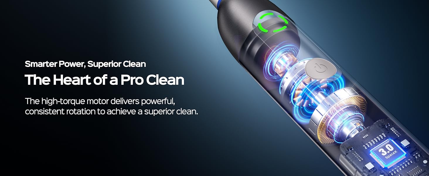 COSLUS C60 Rechargeable Rotating Electric Toothbrush for Adults Deep Clean