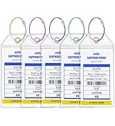 Princess Cruise Ship Luggage Tag Holders, Clear Cruise Luggage Tag Holder Zip Seal with Steel Loo...