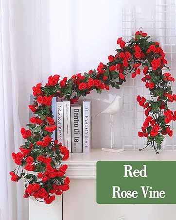 red rose vines