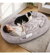 IVY&LANE Human Dog Bed for Adult,Human Sized Dog Bed for People Giant Bean Bag 71