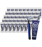 Shaving Razor Set, Disposable Individually Wrapped Manual Twin Blade Razors in Bulk Smooth Shavin...