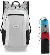MONTCAMPER Hiking Daypack - Lightweight & Water-Resistant Portable Backpack for Travel, Camping, ...