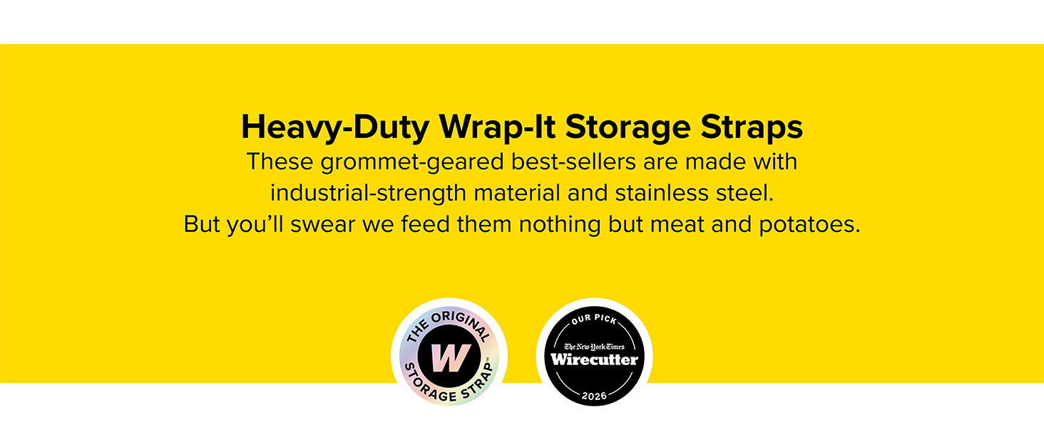 heavy duty wrap it storage straps hose extension cord hanger organizers