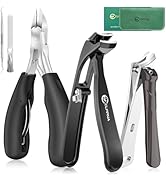 Toenail Clippers for Seniors with Safety Lock Long Handle, Large Toe Nail Clippers for Thick Toen...