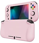PlayVital ZealProtect Protective Case for Nintendo Switch Lite, Ergomomic Grip Hard Cover - Durab...