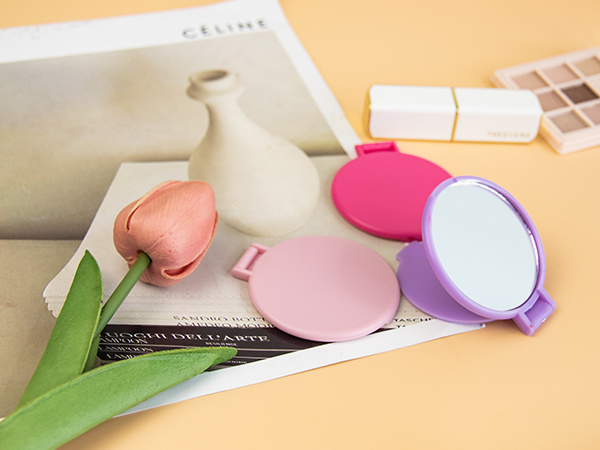 compact pocket mini small folding cute makeup purse mirror bulk set of 12 for women as gift favor