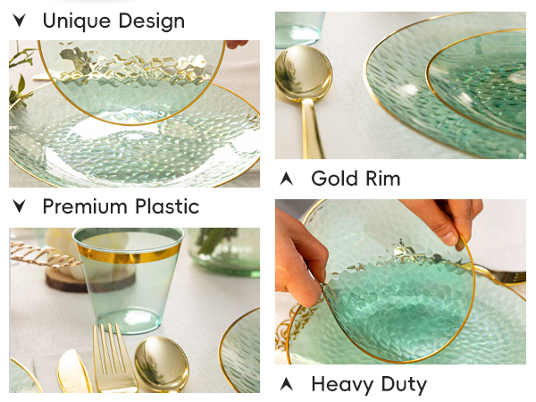 plastic plates sets