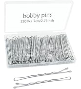 YINGFENG 220pcs 2.76 Inch Large Bobby Pins Silver, Long Hair Bobby Pins, Super Grip Silver Hair C...
