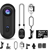 64GB FHD 1080P Mini Body Camera, Wearable Action Body Cam, Thumb Size Hands Free Recording Body W...