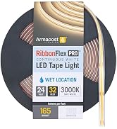 Armacost Lighting RibbonFlex Pro COB Outdoor LED Strip Lights 24V, 165 Lumens/Ft, 10M 171252