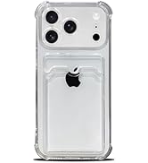 Tuokiou Clear Wallet Phone Case for iPhone, Upgrade Card Slot Case, Slim Fit Protective Soft TPU ...