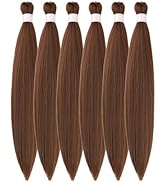 Honey Brown Braiding Hair Pre Stretched Box Braids Hair Extension for Braiding