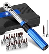 BULLTOOLS ?1/4 Inch Drive Click Torque Wrench Set, 20-200 in.lb / 2.26-22.6 Nm Inch Pound Torque ...