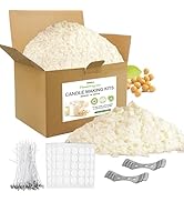 TRINIDa Soy Candle Wax for Candle Making 5 lb Bag, Premium Natural Soy Wax Flakes, 100 Cotton Can...