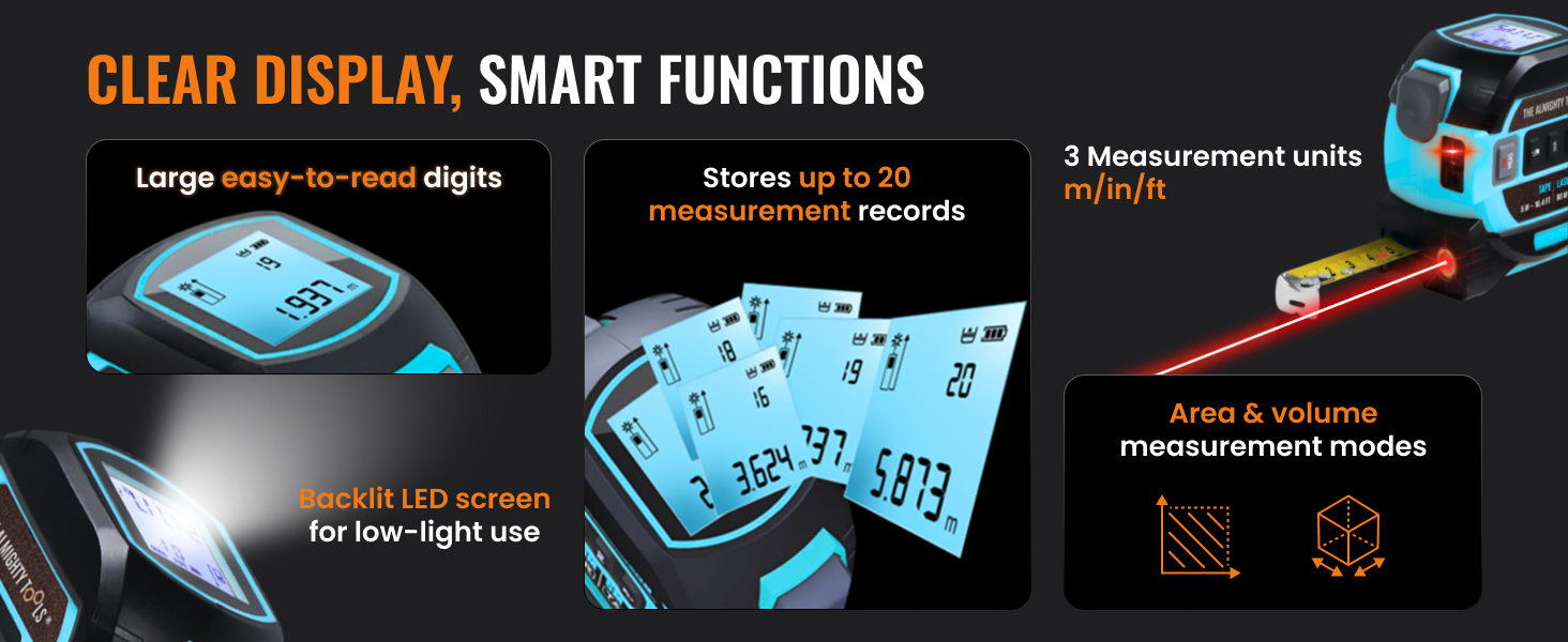 CLEAR DISPLAY, SMART FUNCTIONS