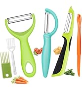 Senbowe Upgrade Potato Peeler for Kitchen, 6PCS Stainless Steel Vegetable Peeler, I and Y Veggie ...