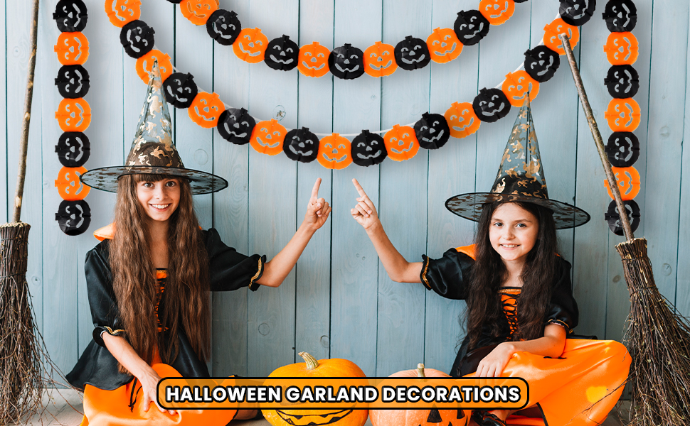 Halloween Pumpkin Garland