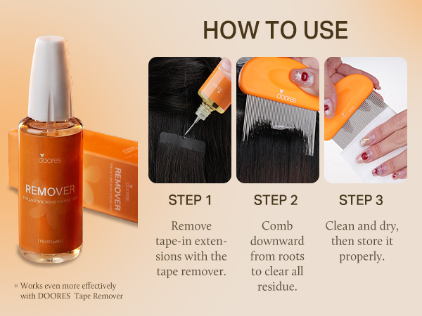 east to use tape remoe comb