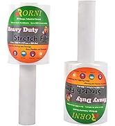 Stretch Film Wrap Roll 5" 1000 Ft 80 Gauge Shrink Wrap Industrial Strength Heavy Duty Thick Clear...