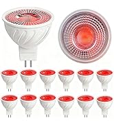 HMYYJT MR16 LED Bulb, 12&36V Low-Voltage GU5.3 LED Bulbs, Red LED Light Bulbs. Suitable for Road ...