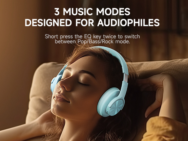 bluetooth headphones cyan