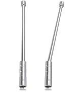 Steel Magnetic Spark Plug Socket Set - 14mm+16mm Extend, 12 Points, 3/8" Drive, Compatible with B...