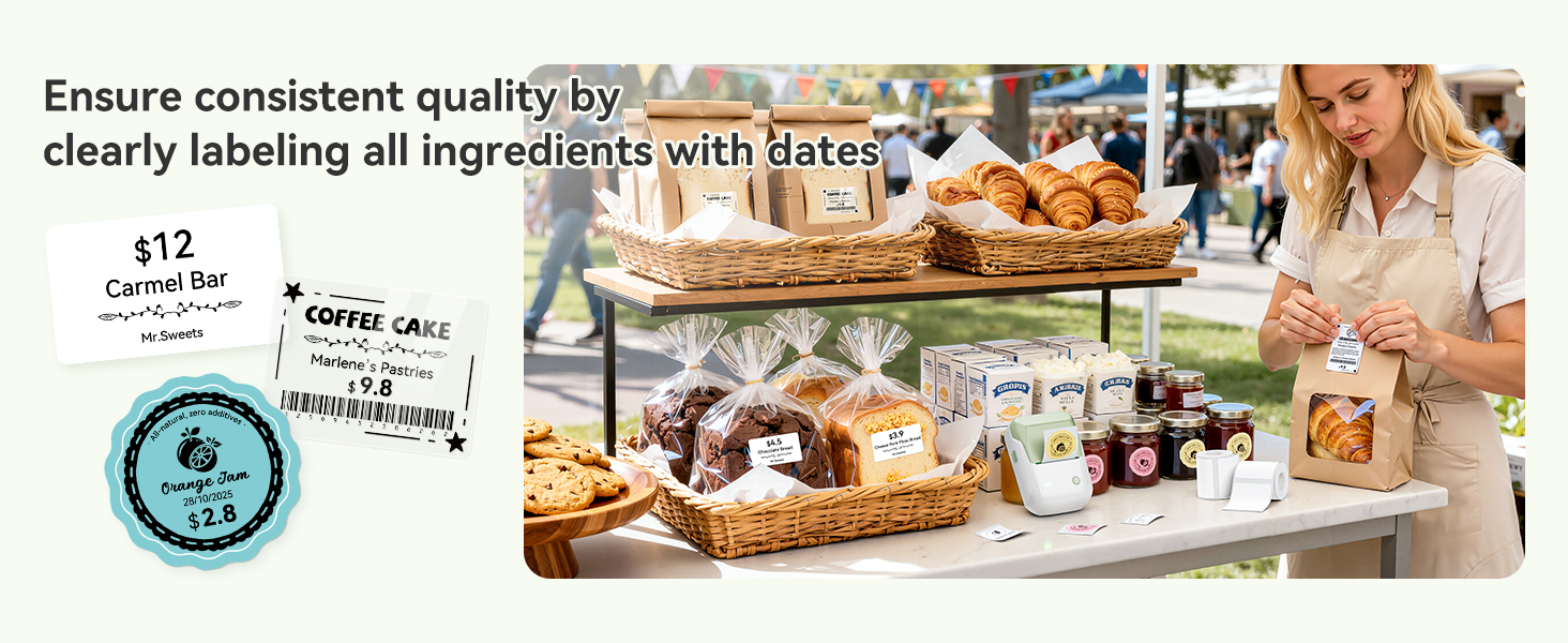Ensure consistent quality by clearly labeling all ingredients with dates