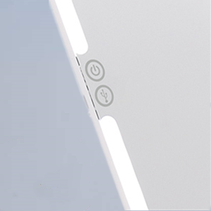 the back of the tablet is a power button.