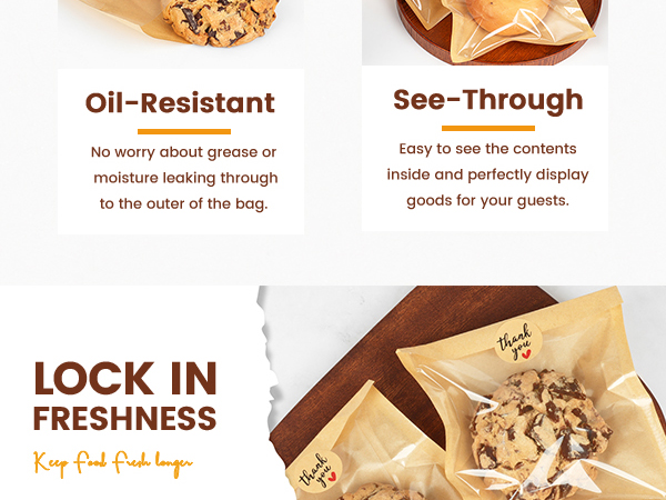 cookie bags with seal