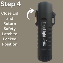 Encendedor eléctrico recargable con linterna instrucción paso 4