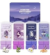 SCENTORINI Wax Melts, Wax Cubes Strong Scent, Long Lasting Lavender Scented for Sleep, Wax Melts ...