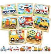 Benresive Wooden Toddler Puzzles, Montessori Toys for 1 2 3 Year Old Boys, Toys for 1 2 3 Year Ol...