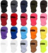 20 Pieces Balaclava Full Face Mask Ski Mask Neck Gaiter for Outdoor Sports Motorcycle Cycling UV ...