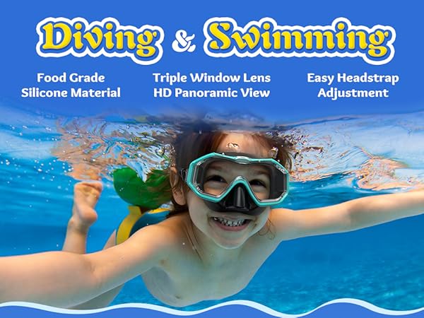 Kids Goggles with Nose Cover
