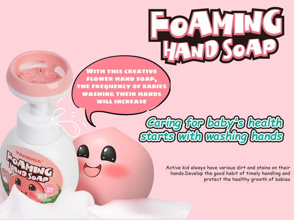 flower stamp hand soap