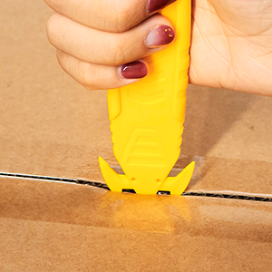 Tape splitter guides each cut and can be used to puncture