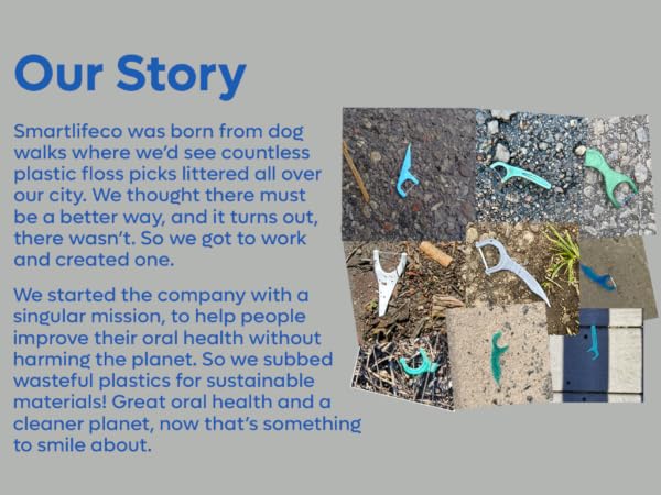 plastic-free floss picks organic floss picks floss picks green picks recyclable picks