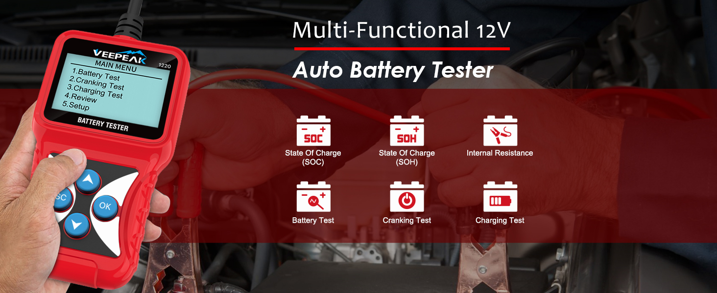 12v car battery tester