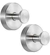 Fenas Suction Cup Hooks for Shower Bathroom Hooks for Towels, Robes, Loofah – Mountable on Bathro...