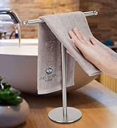 Songtec Hand Towel Holder Stand with Crystal knobs, Fingertip Towel Rack, Rust-Proof Accessories ...