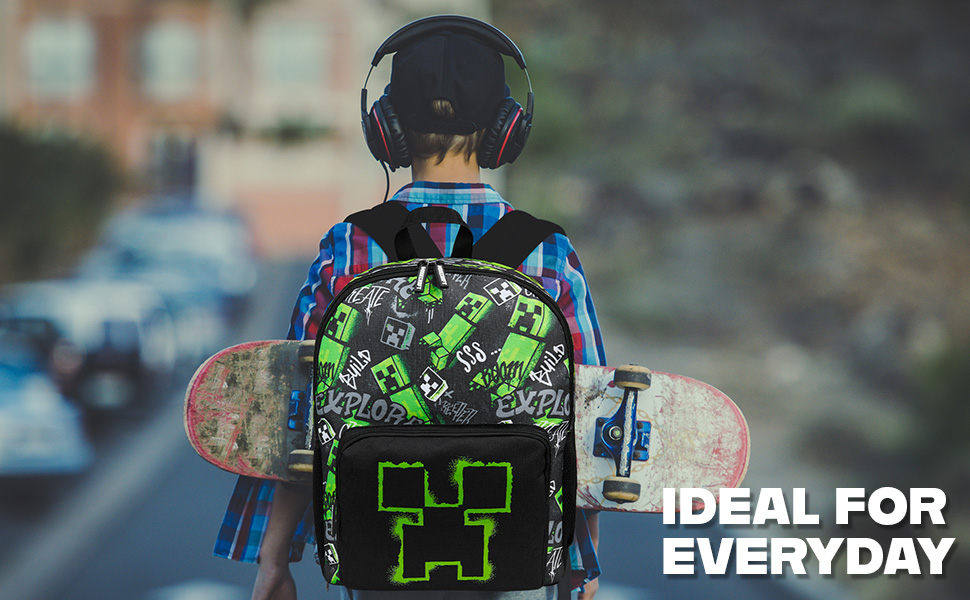 Minecraft Backpacks for Kids Creeper Boy