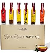 Thoughtfully Gourmet, Spice Infused Olive Oil Gift Set, Premium Extra-Virgin Olive Oil from Spain...