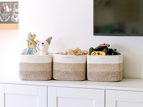 basket 9x9 storage cubes 9 inch storage bins baskets for organizing small woven storage