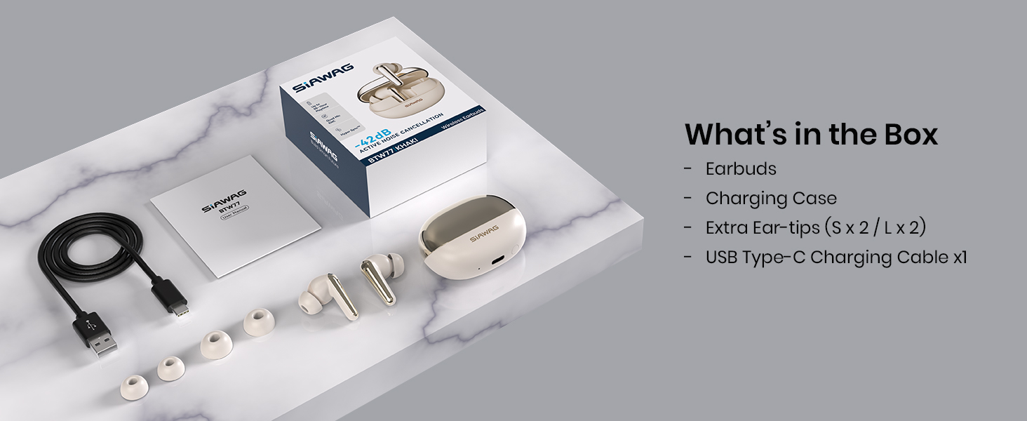 Wireless Earbuds, Sports Bluetooth Headphones, 70Hrs Playtime Ear Buds Noise Canceling Headset