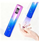 Kylara Handheld UV Light for Gel Nails,Mini Rechargeable UV Nail Lamp with LED Display, Portable ...