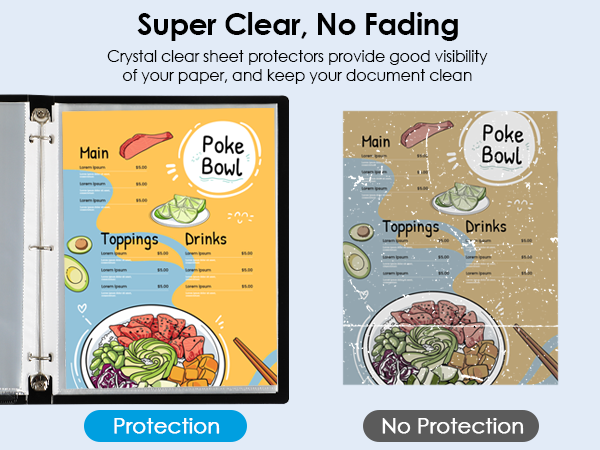 Sheet Protectors 8.5 x 11
