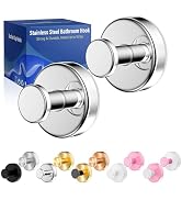 Suction Cup Hooks for Shower,Removable No Drill Towel Hooks,Upgraded 15 lbs Strong Suction Hooks ...