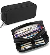 Della Gao Pencil Case Large Capacity Pencil Pouch Aesthetic Pen Bag Office Stationery Organizer S...