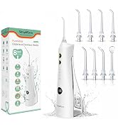 SimpliCare Cordless Water Flosser, Oral Irrigator with 10–150 PSI Adjustable Pressure, 4 Cleaning...